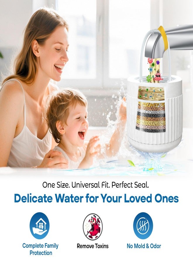 IAMZAY Bath Water Filter for Tub Faucet with Overflow, 8000 Gallons of Filtration, Remove contaminants, Chlorine, Fluoride, Hard Water Softener, Enhances the Health of Skin, Hair, Nails - Image 2