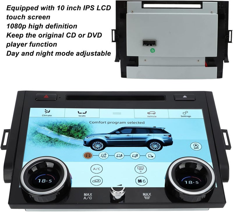 cheekyglo 10 Inch Car AC Touchscreen Car Conversion For Range Rover Sport L494 20132017, Car LCD Touch Screen Car Modification Air Conditioning Climate Control AC Panel Screen - Image 5