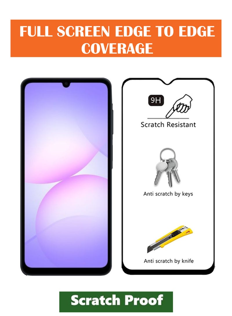 Samsung Galaxy A07 - Tempered Clear Glass Screen Protector And Ultra Clear Transparent Silicone Drop-Proof Clear Flexible Protective Phone Cover - Transparent | Compatible For Samsung Galaxy A07 - Image 2