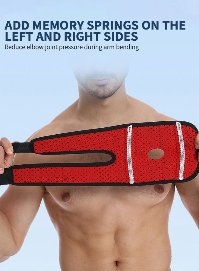 GROIC Elbow Brace, Adjustable Elbow Support With Dual-Spring Stabilizer, Sports Injury Pain Relief and Protection, Elbow Support Arm Wrap Strap,Sports Protective Equipment - Image 2