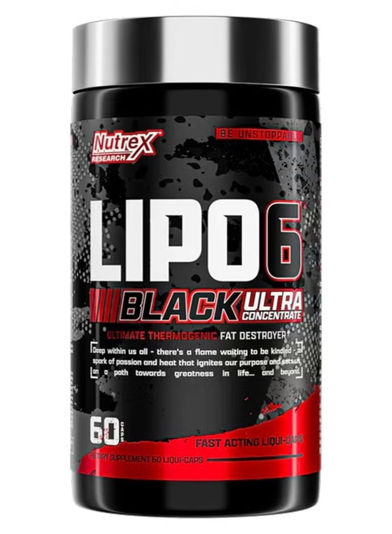Lipo 6 Black Ultra Concentrated Dietary Supplement - 60 Capsules