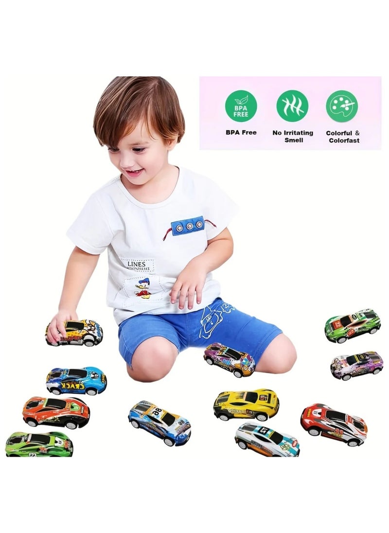 Toy Box - Metal Pull Back Cars Friction Power Alloy Casting Model Cars Mini Race Cars for Toddler 24pcs - Image 1