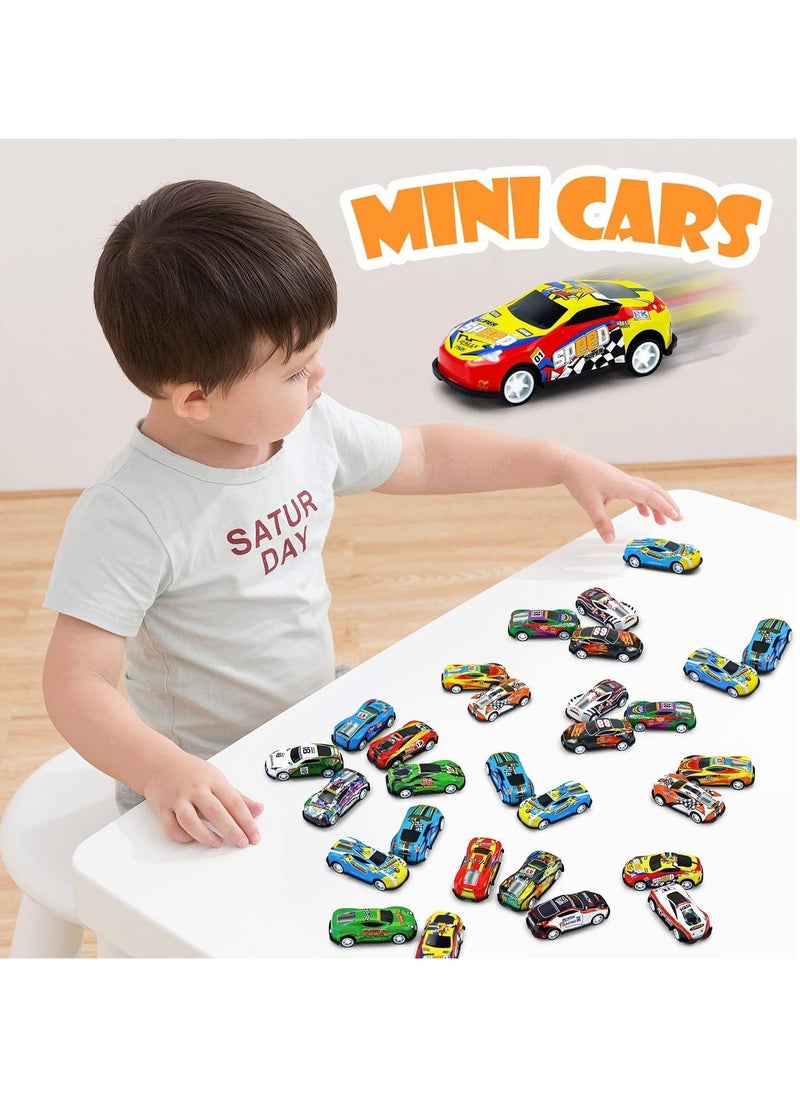 Toy Box - Metal Pull Back Cars Friction Power Alloy Casting Model Cars Mini Race Cars for Toddler 24pcs - Image 1