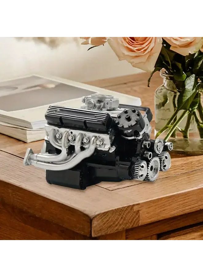 V8 Car Engine Model Kit DIY Assembly With Moving Pistons Educational STEM Project Red - Image 4