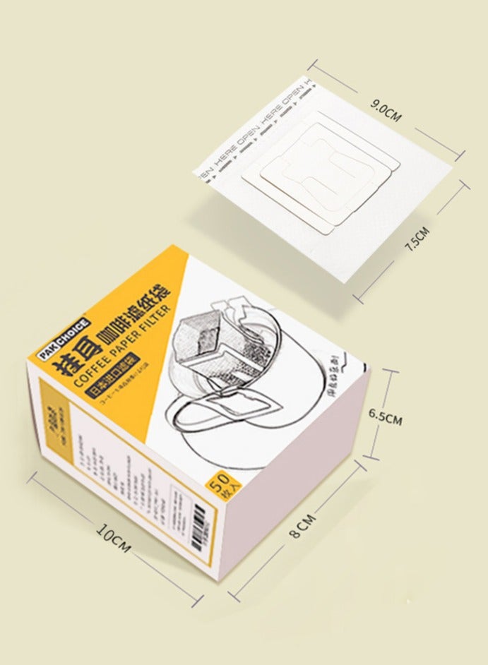 Ear Hanging Drip Coffee Bags 25 Pieces with box Portable Coffee Filter Bags Easy to Store and Takeout  - Image 4