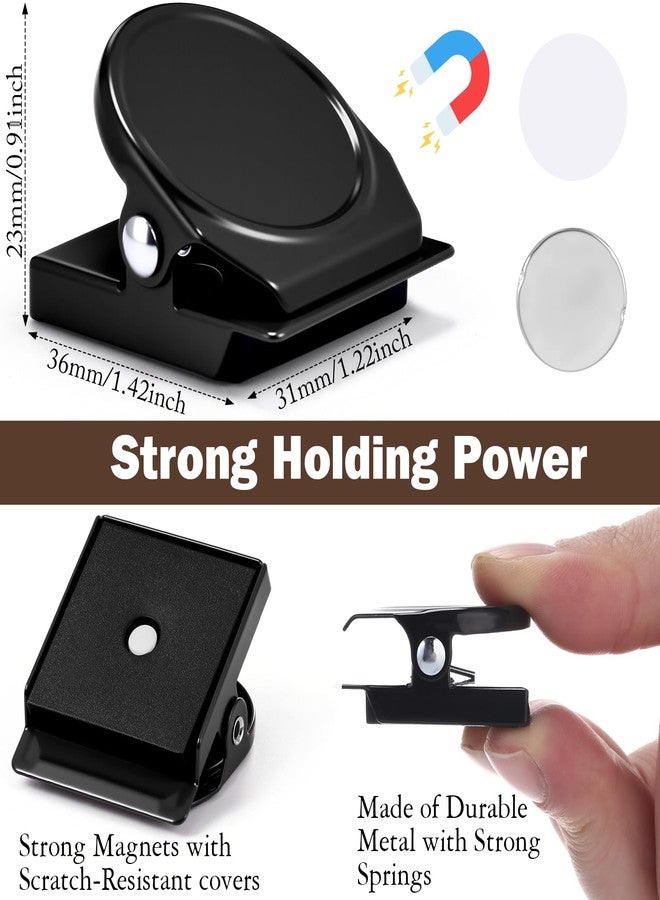 Yaocom 10 Pcs Outdoor Curtain Magnets Closure, Plus Size Magnetic Curtain Clips Metal Magnets for Indoor Outdoor Curtains Prevent Light Leaking for Shower, Patio, Mosquito, Cabana, Gazebo(Black) - Image 2