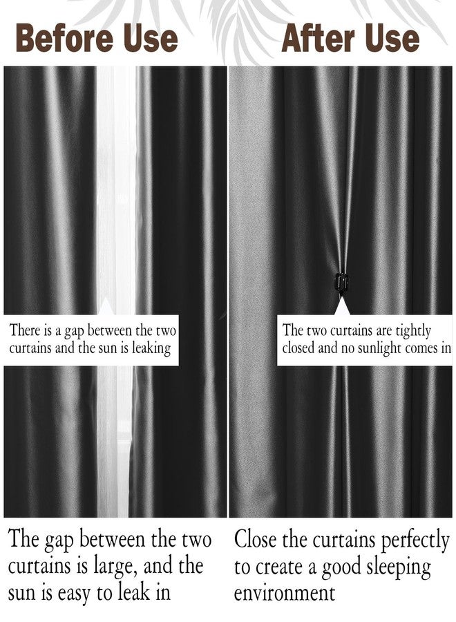 Yaocom 10 Pcs Outdoor Curtain Magnets Closure, Plus Size Magnetic Curtain Clips Metal Magnets for Indoor Outdoor Curtains Prevent Light Leaking for Shower, Patio, Mosquito, Cabana, Gazebo(Black) - Image 5