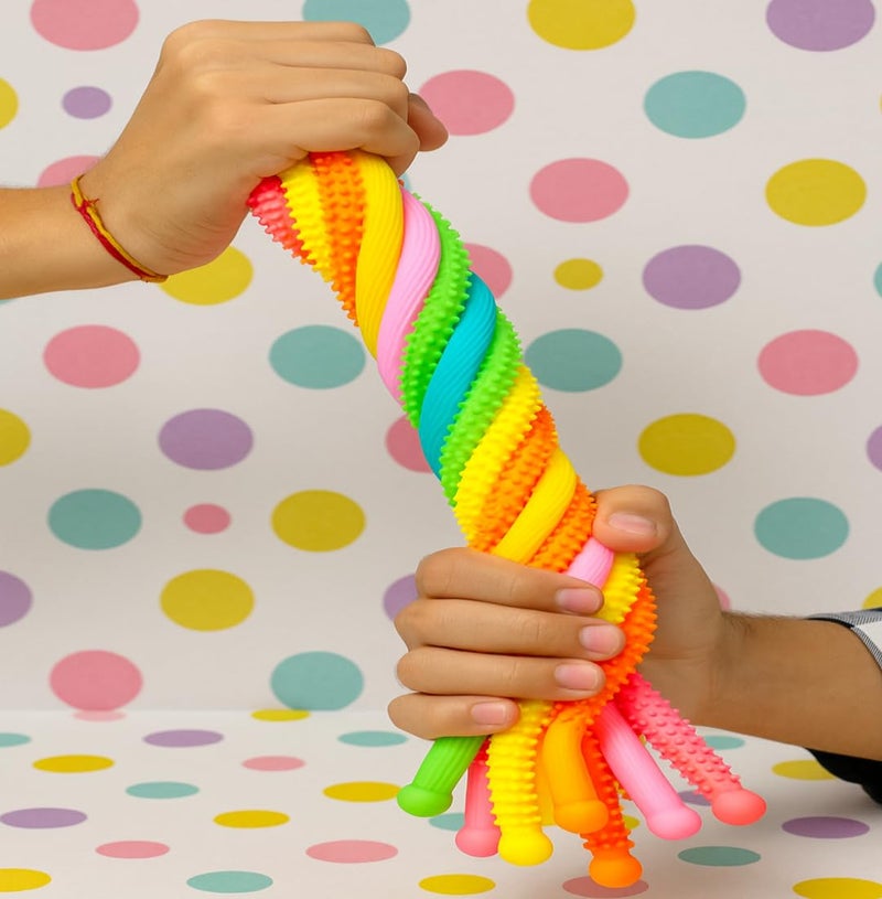 Tresneria Stress Relief Squishy Toy, Soft Squeeze Stress Buster for Kids and Adults, Sensory Fidget Toy (Multicolor Snake) - Image 3