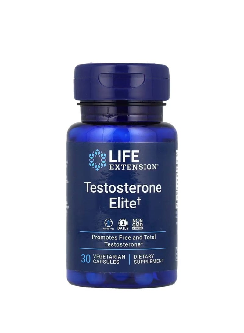 Life Extension Testosterone Elite 30 Vegetarian Capsules - Image 1