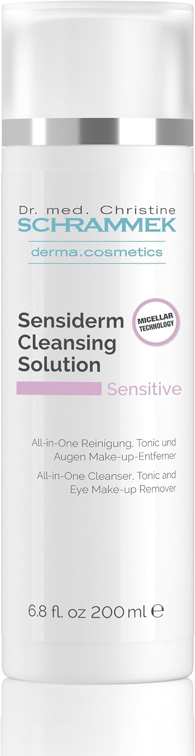 Sensiderm Cleansing Solution 675 fl oz 3in1 Micellar Makeup Remover Toner FragranceFree Gentle Cleanser for Sensitive Skin Dr Schrammek