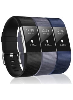 GNAFOTU 3 Pack Waterproof Bands Compatible with for Fitbit Charge 2  - Image 1