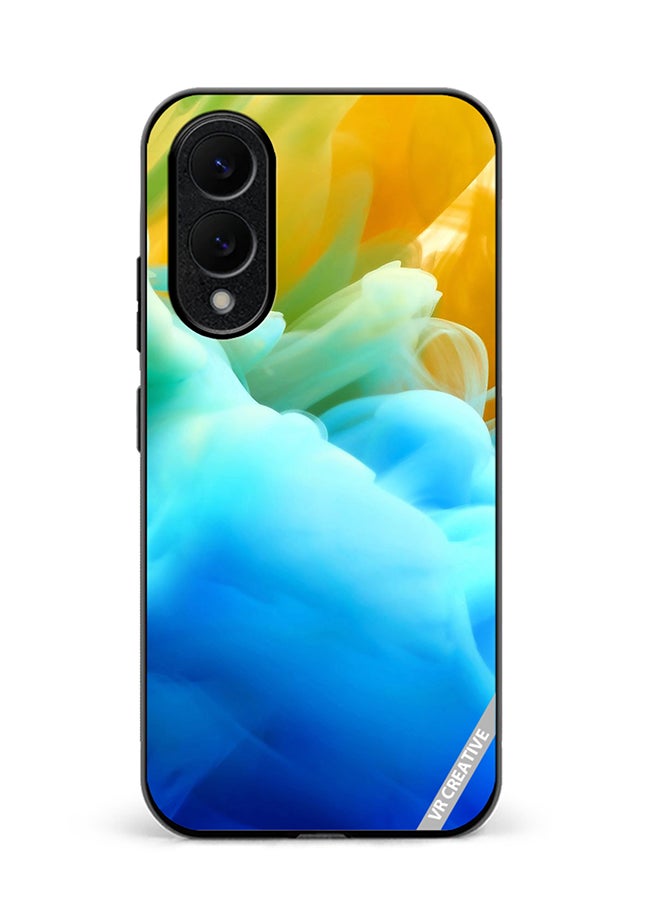 Protective Case Cover For Samsung Galaxy S25 Edge Colors Of Layers Design Multicolour