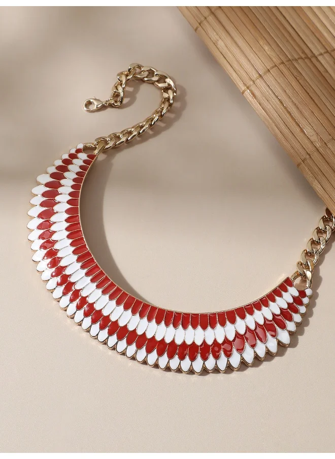 SOHI Designer Statement Stone Necklace