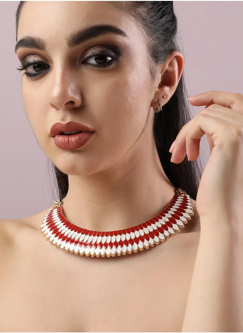 SOHI Designer Statement Stone Necklace