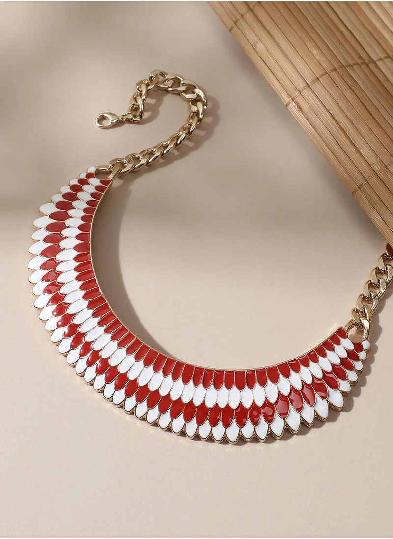 SOHI Designer Statement Stone Necklace
