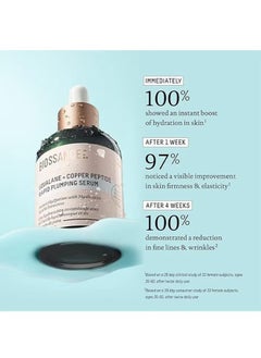 BIOSSANCE Squalane + Copper Peptide Rapid Plumping Serum-Powerfully Hydrating Face Serum that Instantly Plumps and Firms with Collagen Boosting Copper Peptides 50ML  - Image 4