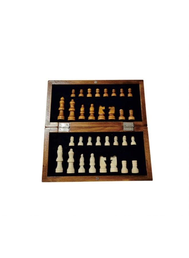 IDesign CHESS BOARD – Compact Wooden Chess Set - Image 1