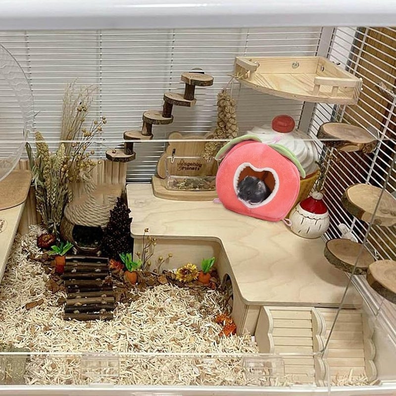 Pink Hamster House Soft Warm Hanging Bed Hammock For Guinea Pig Hedgehog Cage Nest - Image 4