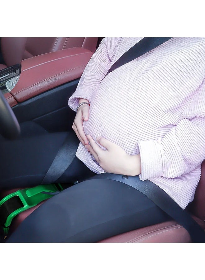 Pregnancy Car Seat Belt Adjuster | Pregnancy Seat Belt Stabilizer for Safe & Comfortable Travel – Protects Belly & Fetus, Easy to Install, Universal Fit—Green - Image 3