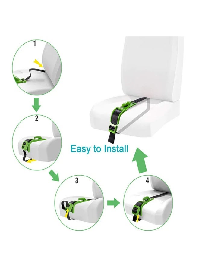 Pregnancy Car Seat Belt Adjuster | Pregnancy Seat Belt Stabilizer for Safe & Comfortable Travel – Protects Belly & Fetus, Easy to Install, Universal Fit—Green - Image 1