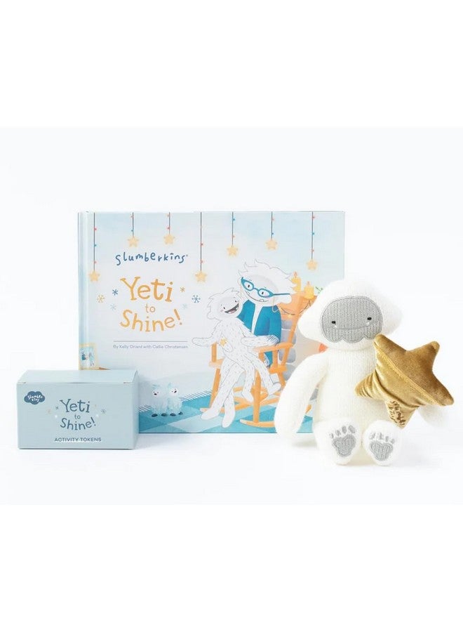 Slumberkins Yeti to Shine - Promotes Mindfulness, Connection, & Play - Includes Yeti to Shine Book, Yeti & Her Shine Bright Star Plushes & Activity Tokens - Holiday Toys for Boys & Girls - Image 1