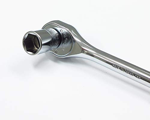 Ko-ken 3753N 3/8 Sq. Dr. Ratchet Handle 24 teeth Length 200mm Metal Handle - Image 2