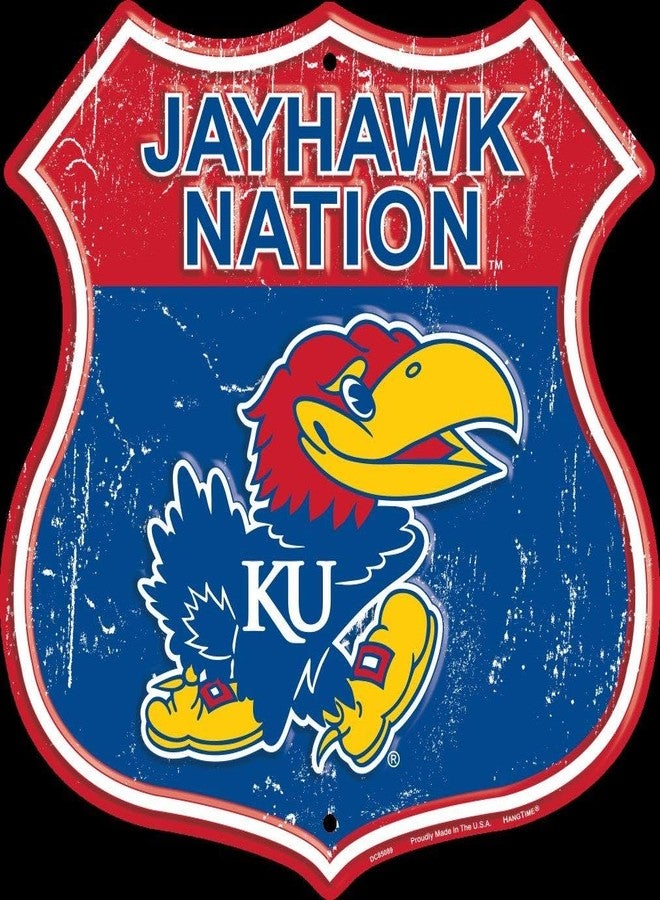 Hangtime University of Kansas - Kansas Jayhawks 12x12 inch Route Sign