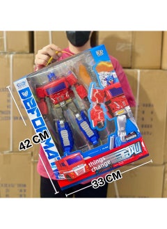 Arabest Transforming Robot Bumblebee Action Figure Toy for Boys H40 Optimus Prime Bully Change King Kong [Big Gift Box]] 