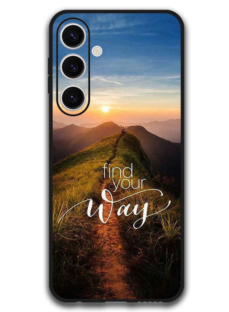 Theodor Protective Case Anti Scratch Shock Proof Bumper Cover For Samsung Galaxy S24 FE Find Your Way  - Image 1