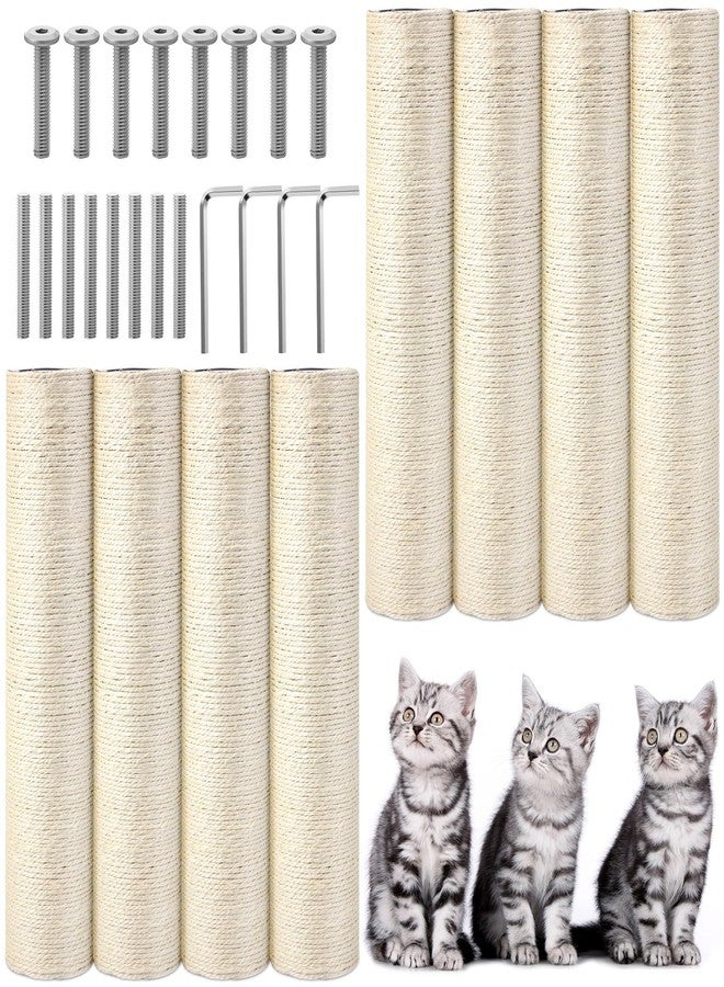 Arrowbash مجموعة أروباش من 8 قطع بديلة لأعمدة خدش القطط M8، مصنوعة من السيزال، مقاس 15.7 × 3.1 بوصة، مع براغي، وعمود خدش بديل لأبراج أشجار القطط الداخلية، وواقي أثاث الحيوانات الأليفة. - Image 1