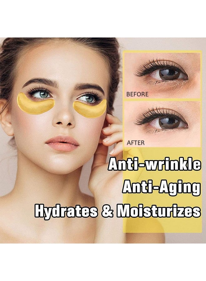 Miniling 30Pcs Lip Masks & Eye Maskunder Eye Patches 24K Gold Under Eye Mask Puffy Eyes And Dark Circles Treatments Under Eye Bagseffectively Nourishes The Lip & Eye Skinantiaging Eye Patches And Lip Mask… - Image 3