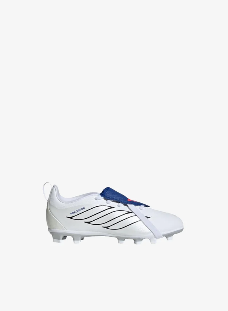 اديداس حذاء كرة القدم للأطفال Predator Club Fold-Over Tongue Elastic Laces Firm Ground/Multi Ground المُخصص لملاعب الأرضيات الصلبة والأسطح المتعددة