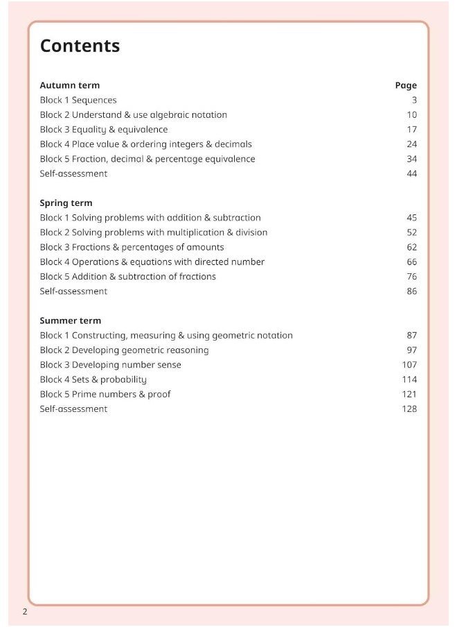 White Rose Maths Practice Journals Year 7 Workbook  - Image 4