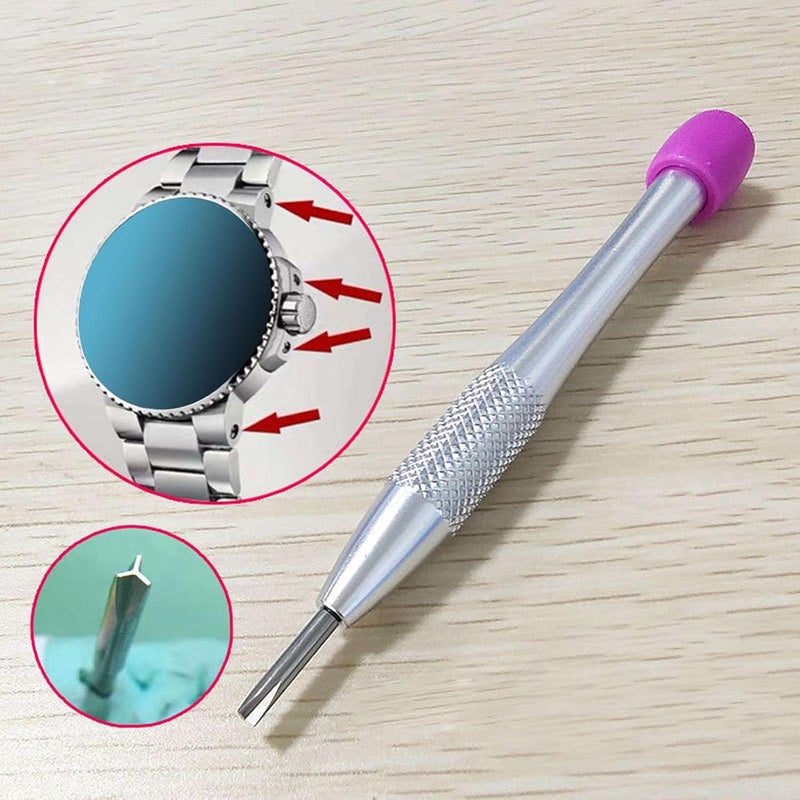 كلاراكو مفكات براغي احترافية من الكروم والفاناديوم، مفكات براغي على شكل حرف Y، مفكات براغي خاصة بالساعات، تناسب علبة ساعة أوريس - Image 4