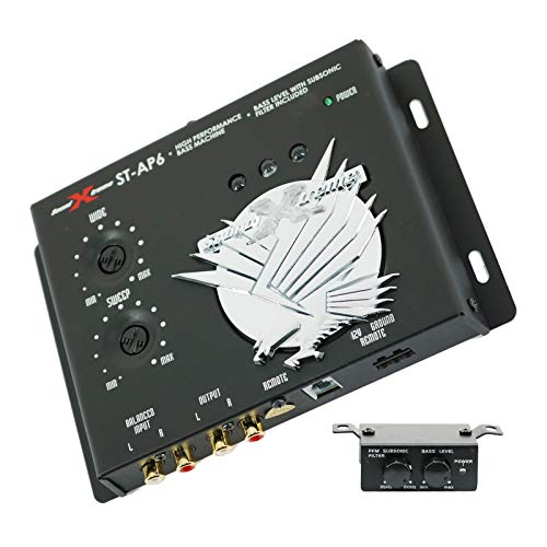 SoundXtreme ST-AP6 1/2 Din Car Audio Digital Processor, 13.5V, Bass Maximizer & Sound Restoration w/Includes a Dash Mount Remote Control and Light Display, 10.4x2.3 x 8.6 inches - Image 1