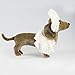 CU-MATE CUMATE 13Inch Dachshund Dog Stuffed Animal Lifelike Realistic Plush Toy Puppy Dog Standing Present Gift with Bow Tie - Image 2