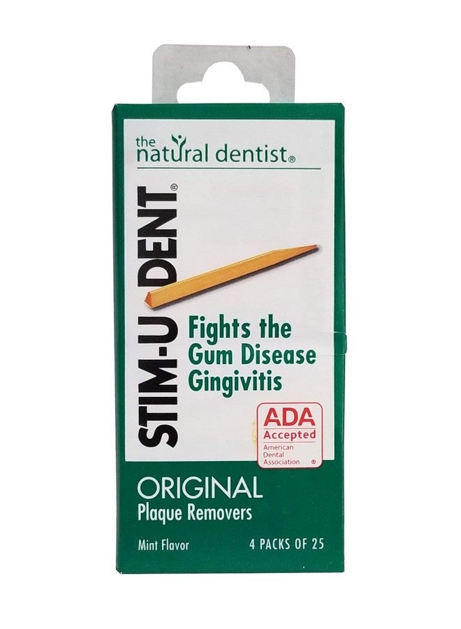 ستيم-يو-دينت مزيلات البلاك من Stim-U-Dent بنكهة النعناع 100 قطعة (عبوة من 7 قطع) - Image 1