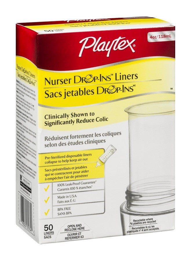 Playtex 5534/5745 4 Oz Drop-Ins® Pre-Formed Soft Bottle Liners - Image 1