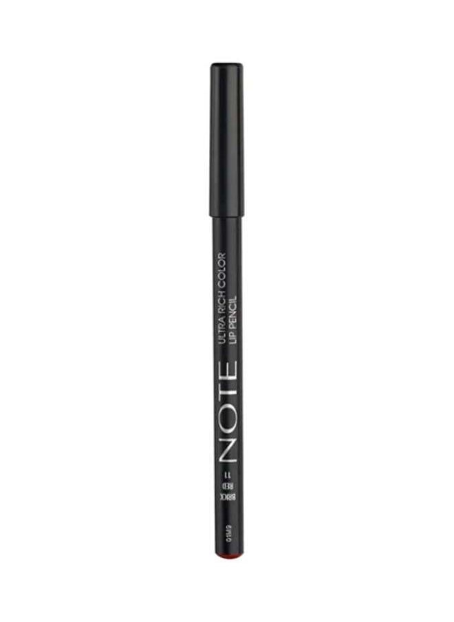 Note - Note Ultra Rich Color Lip Pencil 11 - Brick Red - Image 1
