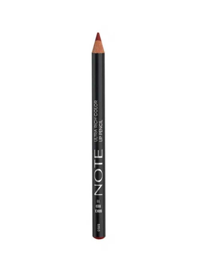 Note - Note Ultra Rich Color Lip Pencil 11 - Brick Red - Image 1