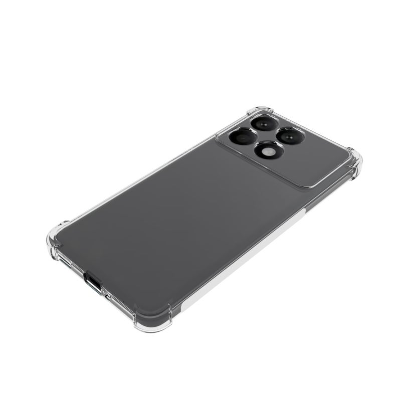 HuHa Case Cover For Xiaomi Redmi K70 Pro Shockproof Non-slip Thickening TPU Phone Case(Transparent) - Image 5