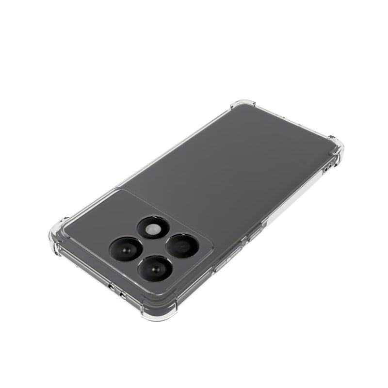 HuHa Case Cover For Xiaomi Redmi K70 Pro Shockproof Non-slip Thickening TPU Phone Case(Transparent) - Image 4