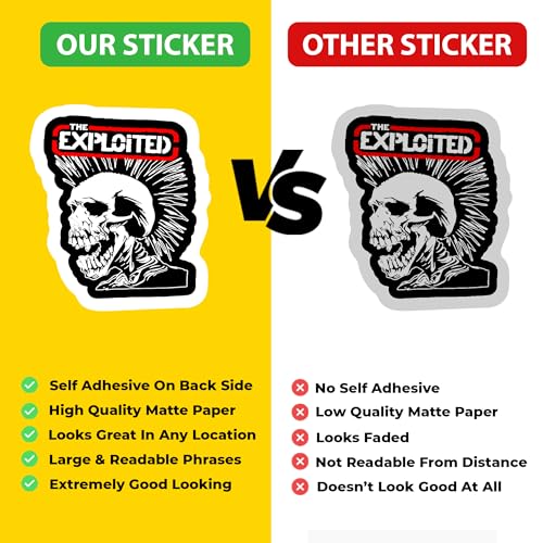 True Flair Trueflair Pack of 53 Rock Band Music Vinyl Laptop Stickers, Random Designs, for Laptop, Journal, Bike Helmet, Diary, Guitar, Mobile, Waterproof, Self-Adhesive (Rock Band) - Image 5