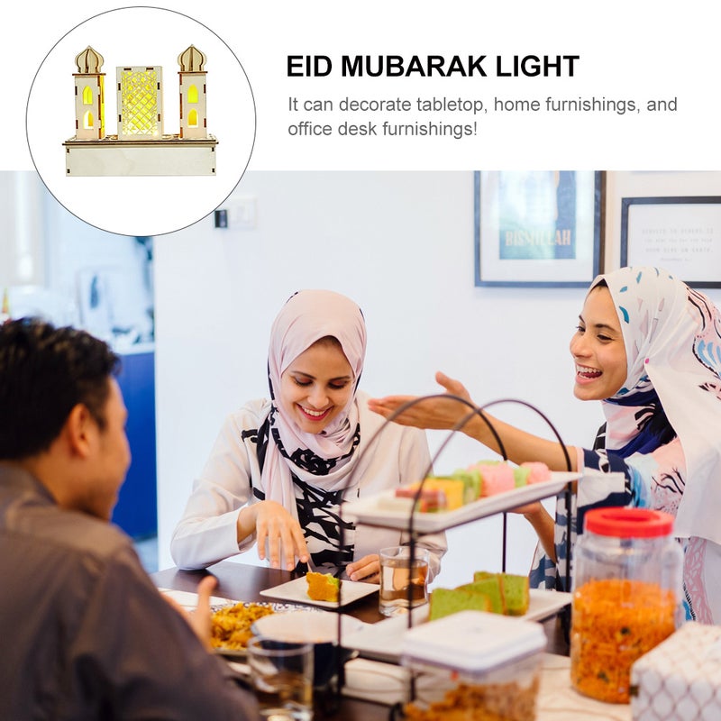 🏠 مصباح عيد مبارك بتصميم خشبي متين للتزيين الإسلامي سهل التركيب بنفسك - Image 4