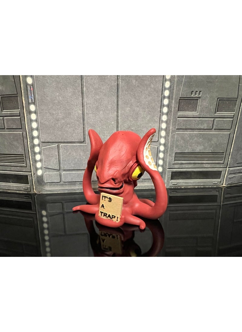 3D Layer Craft - Star Wars Admiral Ackbar It's A Trap Custom Action Figure It's A Trap Decor - Image 1