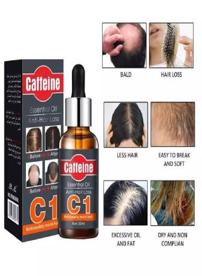 Caffeine C1 Essential Oil Anti Hair Loss, Hair Treatment,neo lotion 30ml. - Image 3