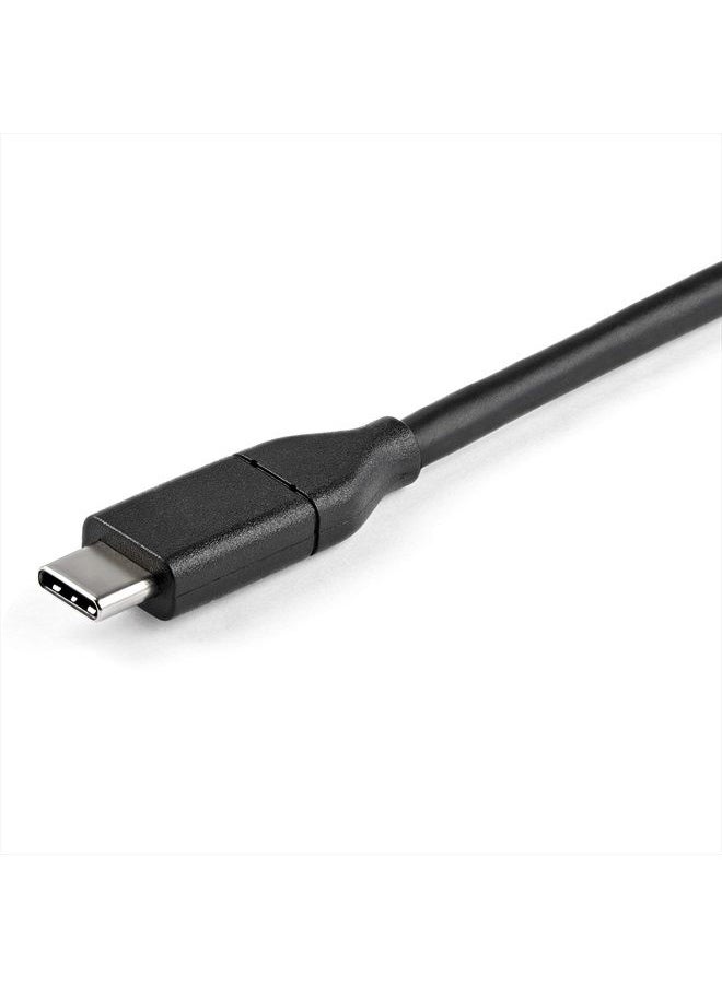 StarTech - كابل USB C إلى DisplayPort 1.2 بطول 6.6 قدم (2 متر) بدقة 4K وتردد 60 هرتز - كابل محول فيديو ثنائي الاتجاه من DP إلى USB-C أو من USB-C إلى DP - كابل شاشة HBR2/HDR - USB Type C/TB3 (CDP2DP2MBD) أسود - Image 1