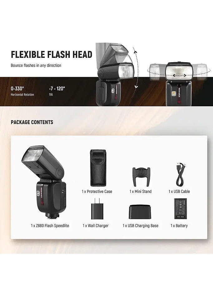 NEEWER Z880 Speedlite Flash 2.4G TTL - Canon - Image 2