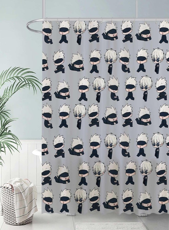 Funnytree Sorcerers Shower Curtain, Anime Bathroom Decor, Waterproof Fabric Durable Easy Care Washable, 72"X72"(Hooks Not Included) SC00230-002 - Image 2