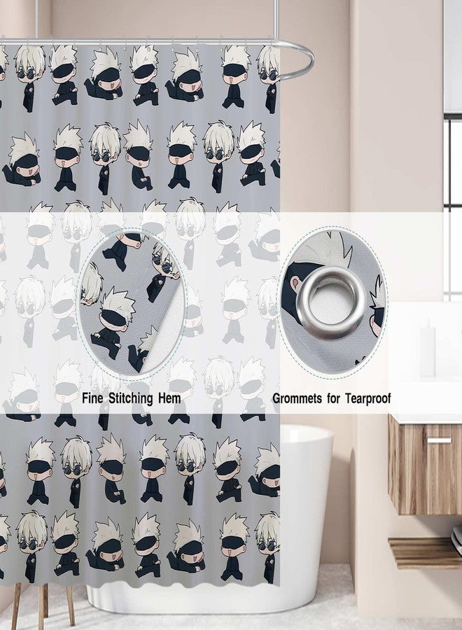 Funnytree Sorcerers Shower Curtain, Anime Bathroom Decor, Waterproof Fabric Durable Easy Care Washable, 72"X72"(Hooks Not Included) SC00230-002 - Image 3